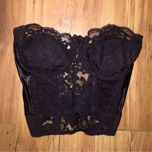 Victoria’s Secret Black Lace Bustier - Sexy!